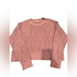 American Eagle Outfitters Pink Knit Sweater